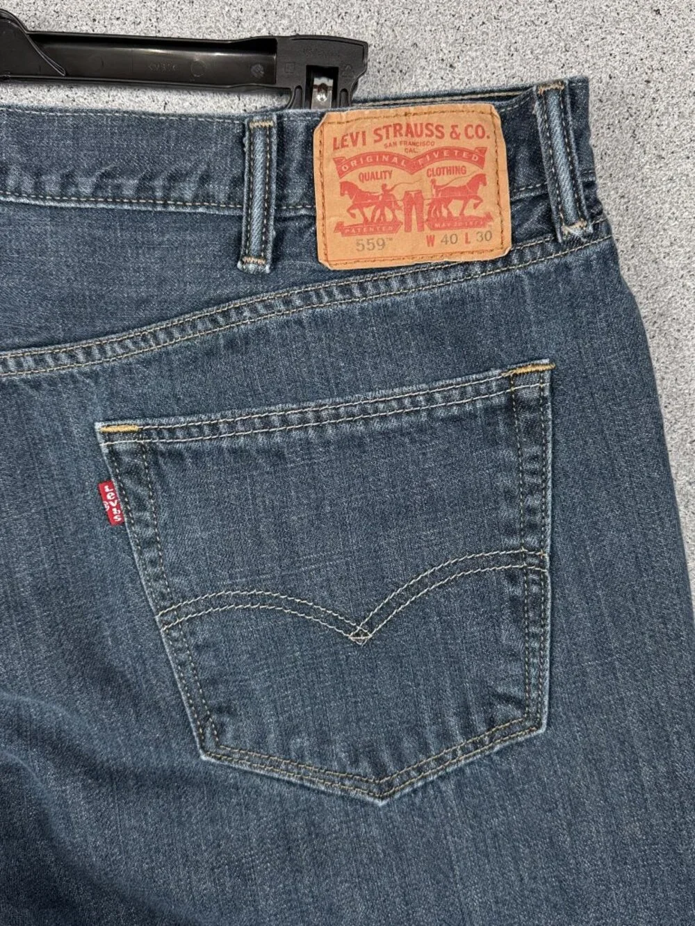 Levi's 559 Relaxed Straight Men's Jeans 40x30 Blue Work Casual Everyday Denim